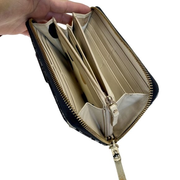 Kate Spade New York Striped Zip-Around Wallet - Picture 5 of 7